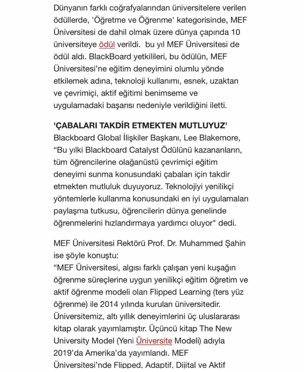 ClubsMef's tweet photo. Dünyanın En Büyük Eğitim Teknolojisi Şirketinden MEF Üniversitesi'ne Ödül! https://t.co/5doSeL6s4z