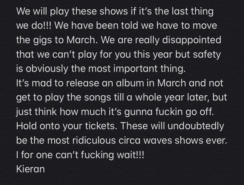 CircaWaves's tweet photo. Announcement. https://t.co/FZzcrBv3Oi