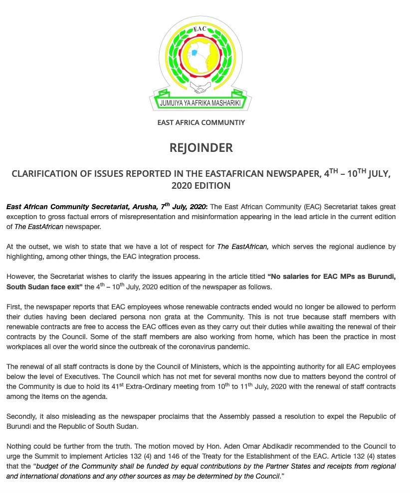 East African Community tweet media