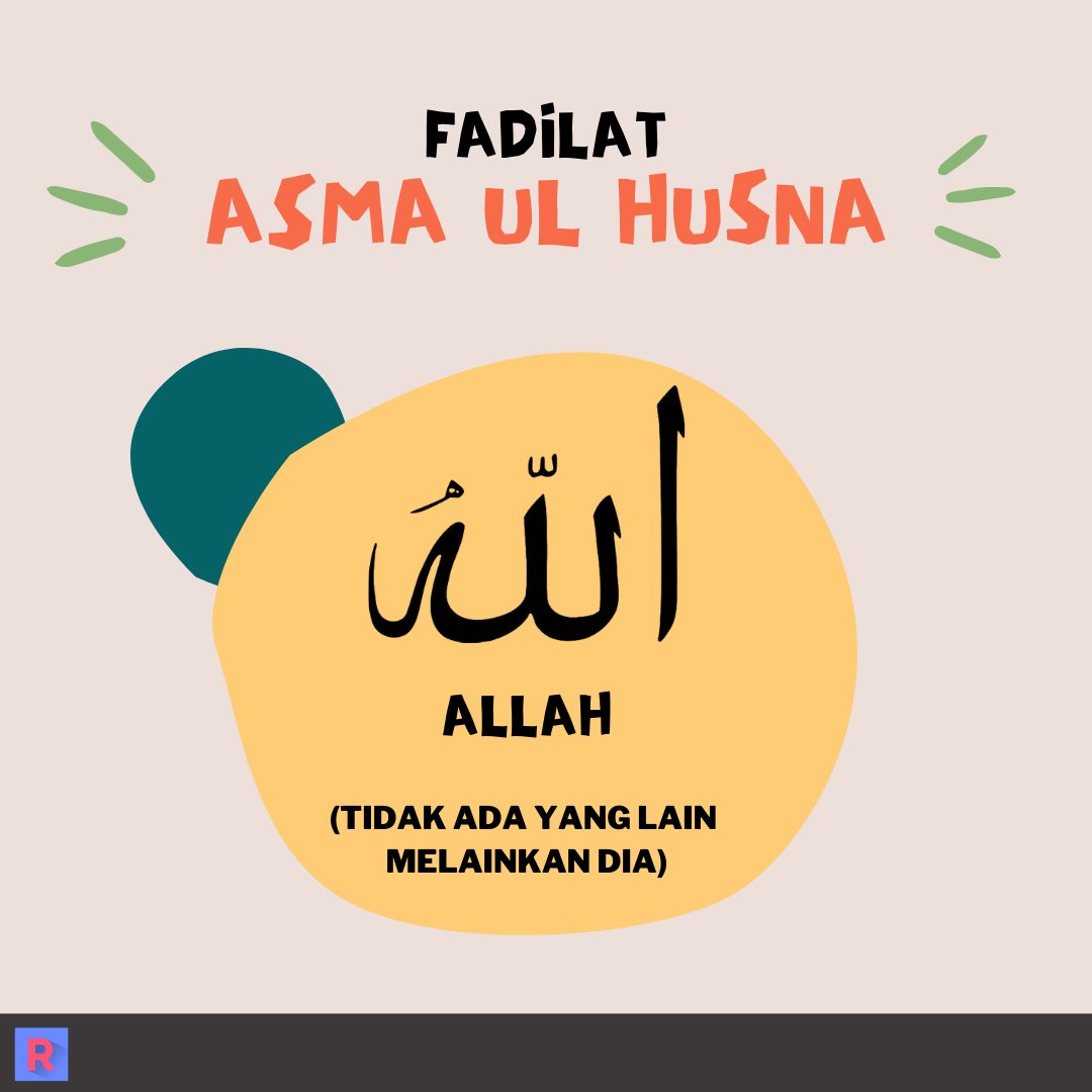 thereciteapp's tweet photo. Assalamualaikum semua. Mari pelajari fadilat zikir Asma ul Husna. Semoga thread ini dapat memanfaati semua ❤️

1. Allah https://t.co/Po5d5aWaxH