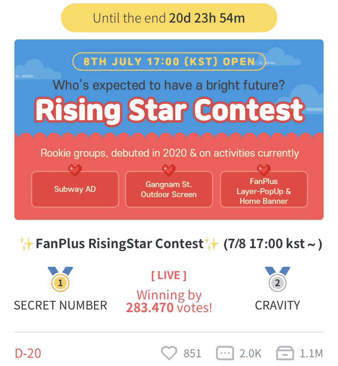 let’s vote for cravity on fanplus! we’re currently at the 2nd place https://p7m9w.app.goo.gl/vdB2hwb1hLCVThys7 @CRAVITYstarship  #CRAVITY  #크래비티