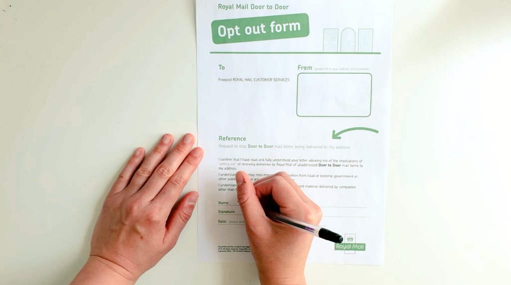 Junk mail is referred to at Royal Mail as door to doors, you can receive anywhere between 1-6 leaflets per week with your mail. To opt-out you need to fill in this form here (English):  https://www.royalmail.com/sites/default/files/D2D-Opt-Out-Application-Form-2015.pdf(Welsh):  https://www.royalmail.com/sites/default/files/D2D-Opt-Out-Application-Form-2015-Welsh.pdf