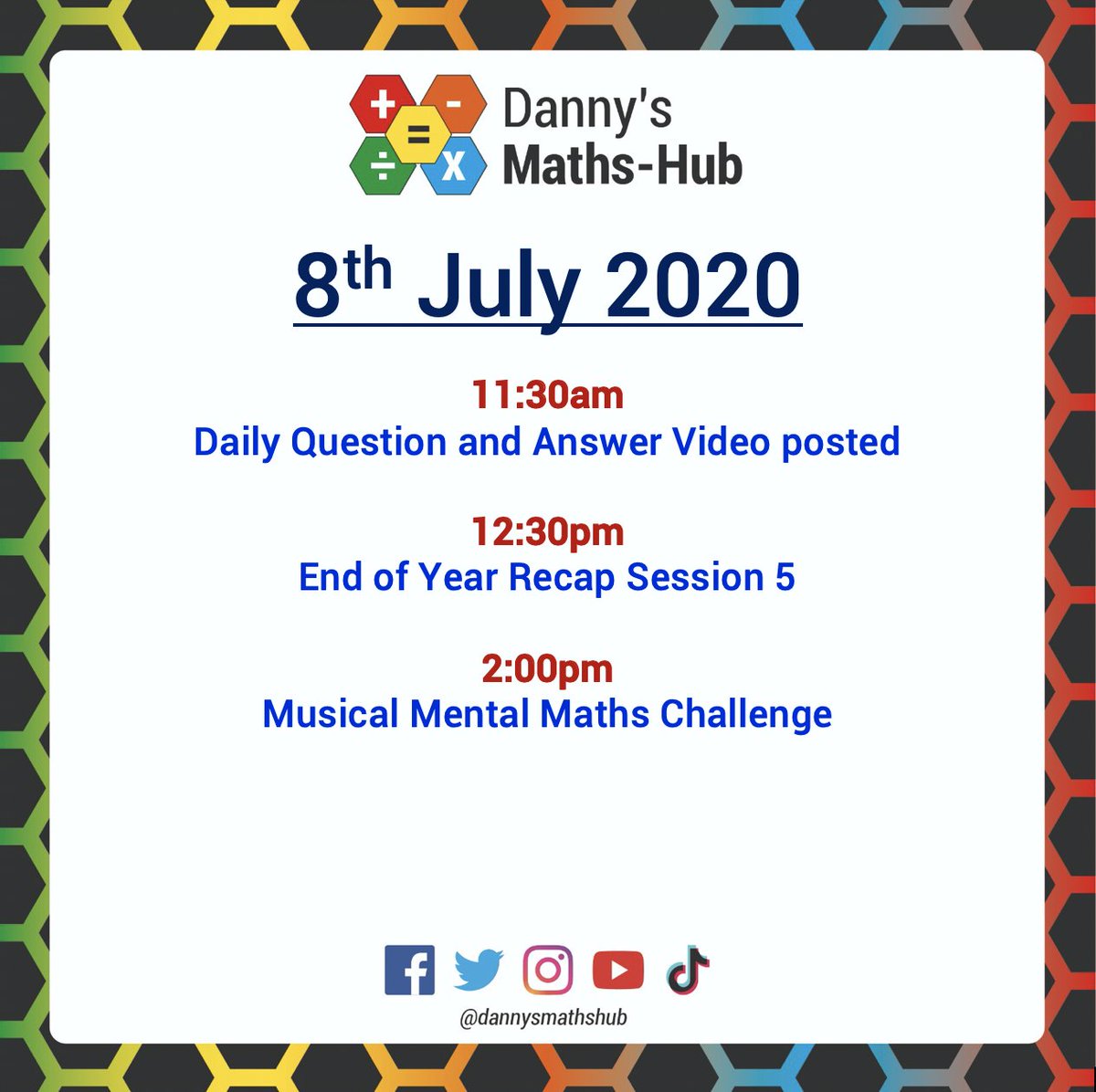 DannysMathsHub's tweet photo. Today we have our session 5 recap 

#maths #education #funmaths #matheveryonecanathome #onlinelearning #distancelearning #freemathslessons #freemathsresources #practicalmaths #mathseveryonecan #mathseveryday #mathseverywhere #mathseverybodycan https://t.co/S7S533BirD