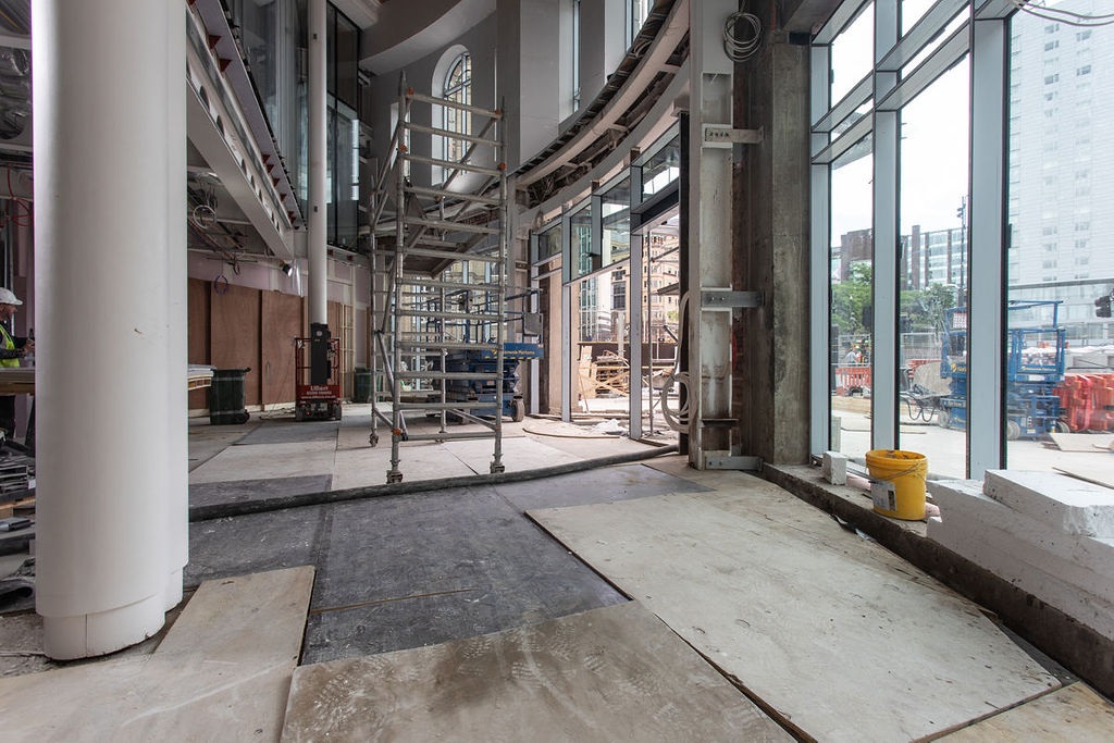 Soon this space will become the triple-height reception area that will welcome our bright, experienced, and inquisitive occupiers every single day #MajesticLeeds