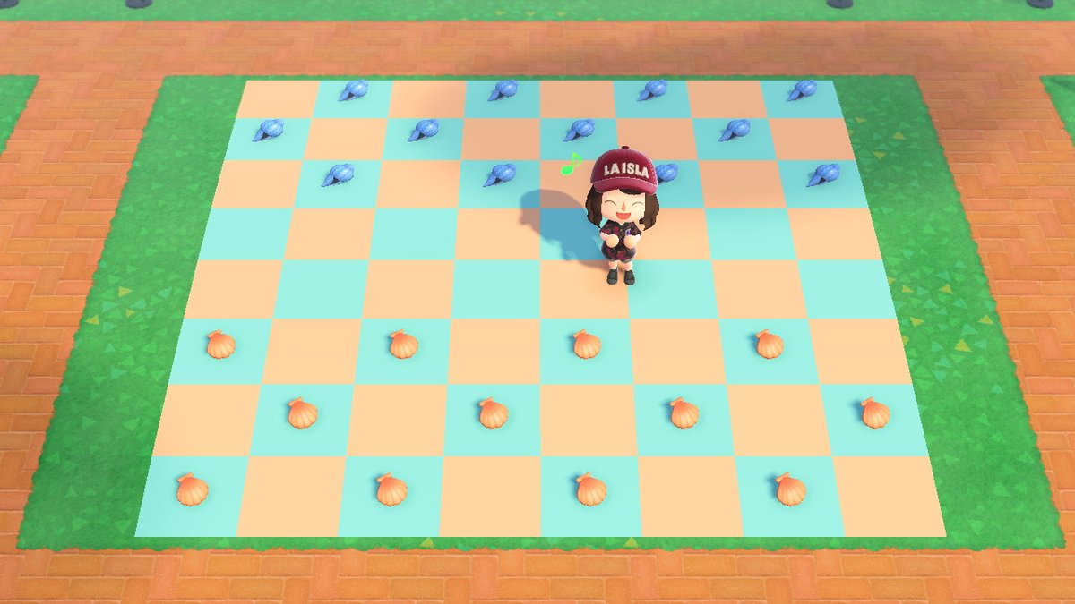 ACNHollywoo's tweet photo. A game of checkers, anyone? #AnimalCrossing #ACNH #NintendoSwitch https://t.co/crD6mGqfdE