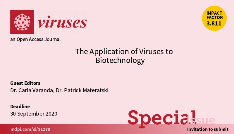 VirusesMDPI's tweet photo. Drs. Carla Varanda @VarandaCarla and Patrick Materatski @PMateratski are editing “The Application of Viruses to Biotechnology”, which is to highlight the use of #viruses in #viral_vectors, #nanotechnology, #gene_therapy, and other fields.
https://t.co/V8pyhsM2dU https://t.co/URP19fSN16