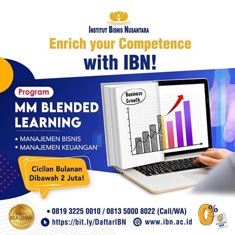 FREE pendaftaran online, Download aplikasinya atau Klik bit.ly/DaftarIBN⠀
Info lebih lanjut, hubungi:⠀
0819 3225 0010⠀⠀
Info@ibn.ac.id⠀
ibn.ac.id⠀
#ibn #s2 #magister #manajemen #programs2 #blendedlearning #programmagistermanajemen #keuangan #bisnis
