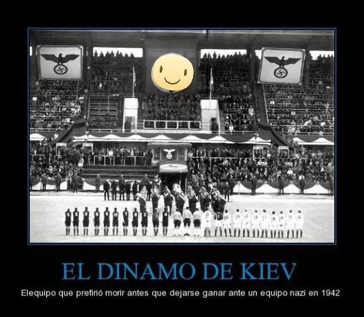 PanDep_Podcast's tweet photo. #SabíasQué
En plena 2ª Guerra Mundial tropas de la Alemania nazi invadieron #Ucrania y se jugó un partido entre la selección de Hitler y Football Club Star (la mayoría jugadores del #DinamoKiev). El club ucraniano estaba advertido que, de ganar, morirían.
https://t.co/mkVRdInOQj https://t.co/fHqgHdxr7W