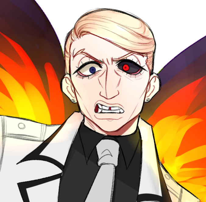 kazimortemMOVED's tweet photo. #prosciuttoweek2020 day 4: AU! ( Tokyo Ghoul )
I was excited to post this one 😳 I think he'd be one of the doves and that he'd join the Quinx program. I was gonna make his kagune TGD's colours but the palette clashed too much imo. ;(
#prosciuttoweek #jjba #art https://t.co/UkxPGMOmam