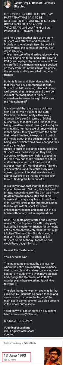 itsS_Cube's tweet photo. #WhyDelayInCBIForSSR
13th June is @AUThackeray BirthDate.
What about organizing a Birthday Party on Sushant's Place ?
And There after... #TheEvill
Bloody all Murderer... go To hell.... https://t.co/qpNOWQNrPu