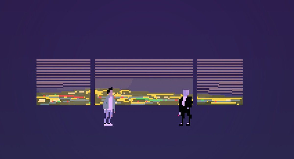 Another outtake from the point-n-click I never pursued. Here, you are in a high rise and you meet the mysterious MAN OF ONE THOUSAND YEARS. He is always smoking a cigarette. I really liked the lighting here. Pure cinematographic stuffs.