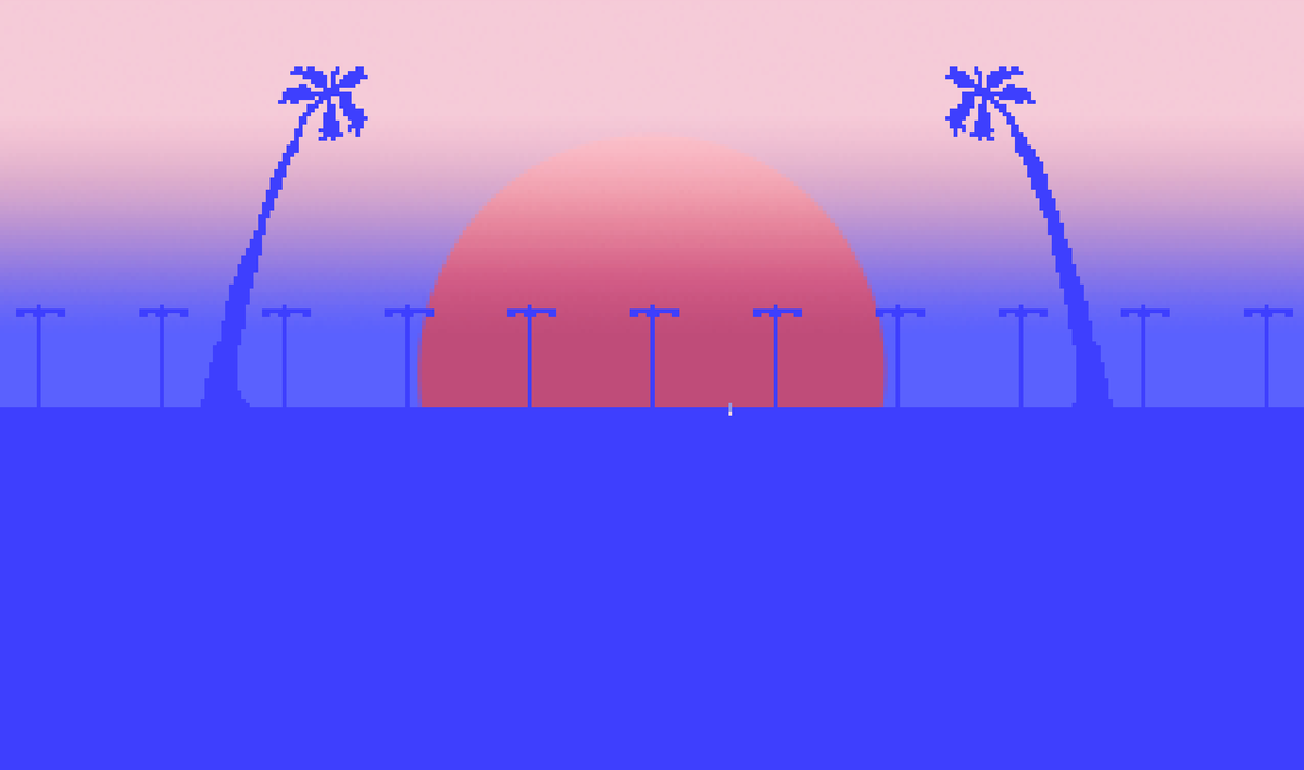 Some game I made about walking across California. It was more of a tech game/idea than an actual game. I wanted to see if I could have the moon dynamically set, in the background, even if the player just sat there and waited. Couldn't get it to look good, or the way I wanted.