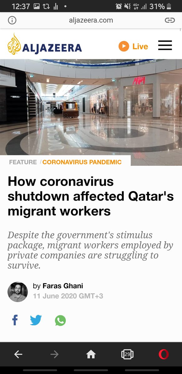 Malah, sewaktu COVID, despite apa govt Qatar ckp, AJ buat reality check kpd migran di Qatar sendiri, attached antara liputan ttg pekerja Nepal, pekerja migran yg terjejas teruk despite ada stimulus package dri Qatar govt