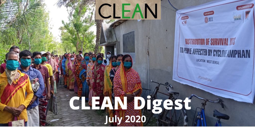 thecleannetwork's tweet photo. CLEAN Digest_July edition features @SwitchONIndia's response to Super Cyclone Amphan, ERES's efforts to mitigate Assam floods using #DRE, CLEAN's Finance Facilitation Desk launch, Financial Opportunities for Members and more.
View full Newsletter here: https://t.co/UlF008EJVG https://t.co/Jh7NoYaVOo