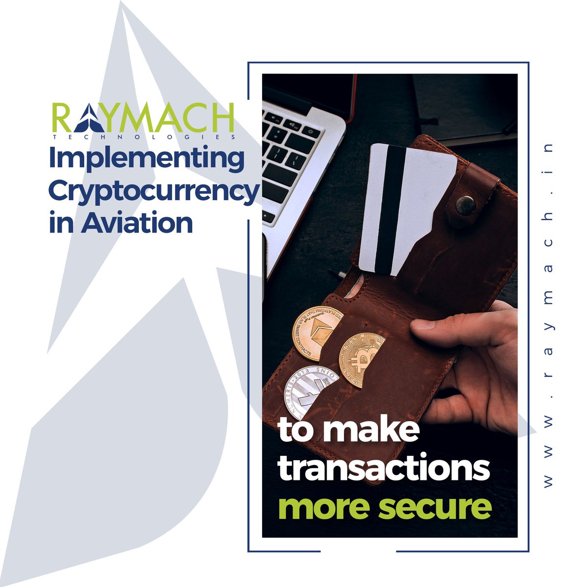RaymachTech's tweet photo. Helping the #Aviationindustry reap the benefits of #Cryptocurrency. Unlike traditional payment methods like #cash, credit and debit cards, #cryptocurrencies are digitally encrypted, therefore, ensuring maximum security. Contact us for more information!
.
.
#aviation #raymachtech https://t.co/AxxddLnTpK