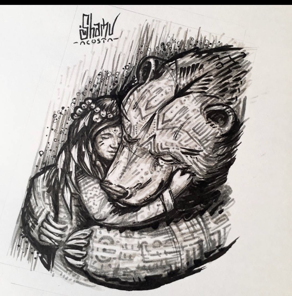 jonathon334's tweet photo. This but on my back #beartattoo https://t.co/3wYOd57xtt