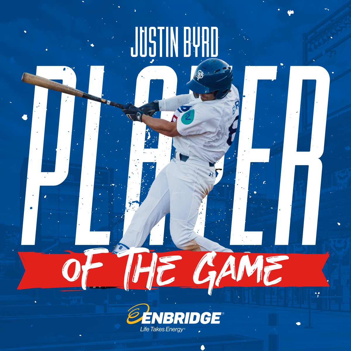 StPaulSaints's tweet photo. Justin Byrd is tonight's @Enbridge Player of the Game. 2-4 | 1 R | 1 SB https://t.co/Yd8guDIdy6