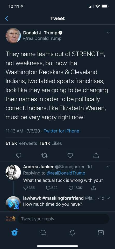 TexasArsenal's tweet image. Man really knows how to turn a phrase. 🖕🏻😖