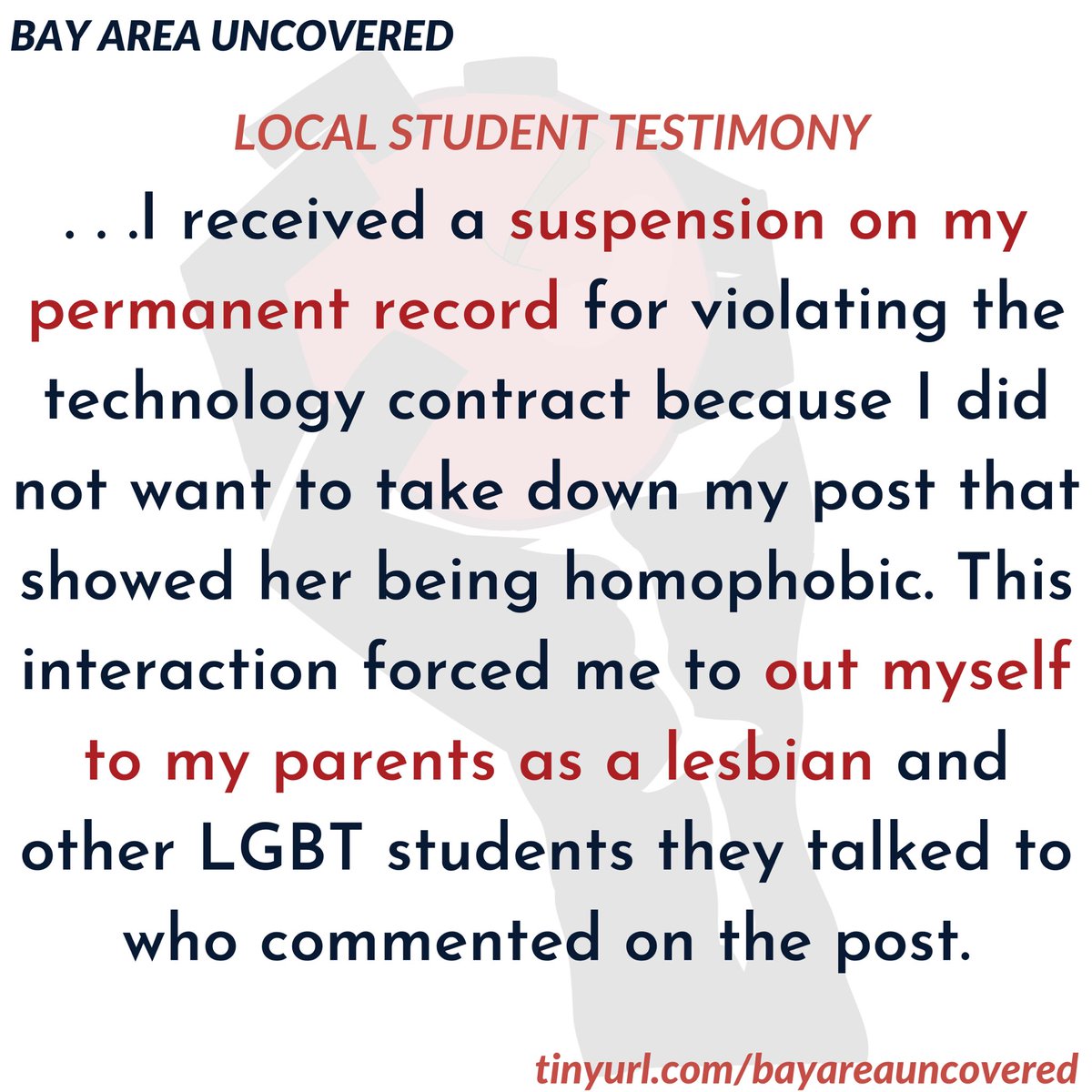 BayUncovered's tweet photo. No voice goes unheard - we stand with you. As we realize the struggles that our LGBTQ+ friends have faced, it is imperative that we enact policies for equality in the future. Go to the link in our bio to share your story! #bayareauncovered #exposemitty #exposesfhs #exposevalley https://t.co/bdYSLBIT0s