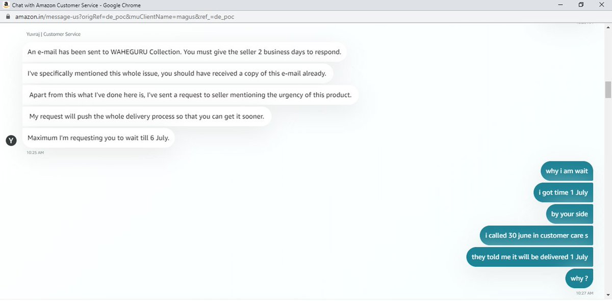 ssjnitinyadav's tweet image. Amazon एक फ्रॉड है।मै आप सभी को भी यही बोलूगा कि आपamazon का use न करे,amazon ने ना ही मेरा पैसा बापिस किय है और न ही मेरा परसिल दिया है मैंने इनके कस्टमर केयर में 3बार बात की पर मुझे किसी भी प्रकार कि मदद नहीं दी है order no 40780311143741140 @amazon @amazonIN @amazon@AmazonHelp