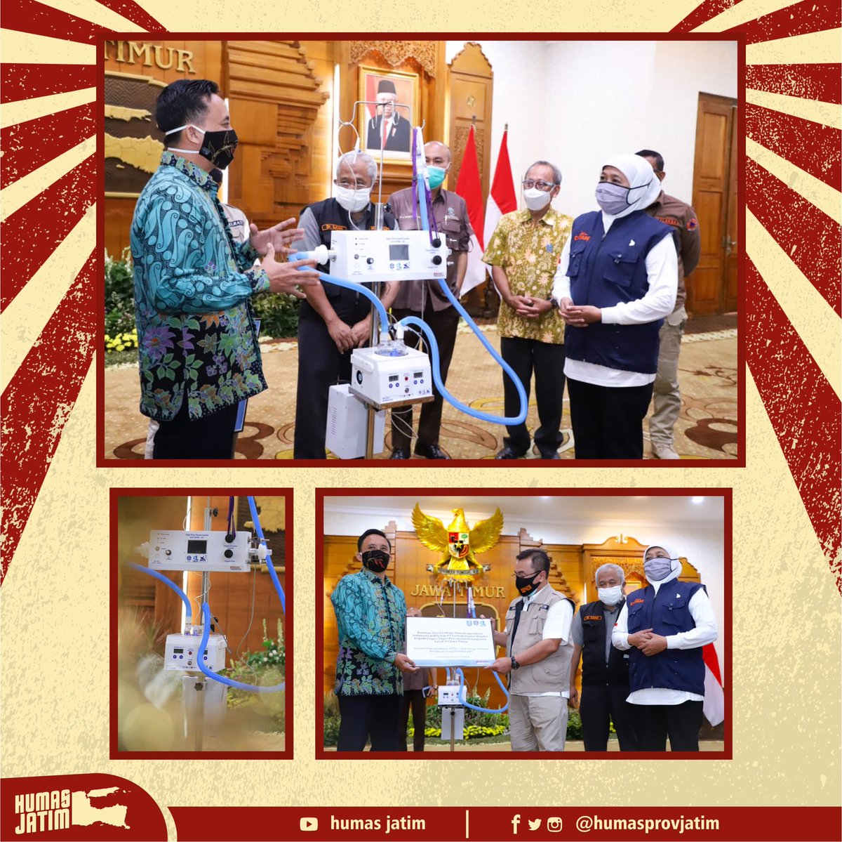 humasprovjatim's tweet photo. #khofifah
#emil
#arumi
#jawatimur
#nawabhaktisatya
#gubernur
#eastjava
#wonderfuleastjava
#cettar
#jatimcettar
#humas
#humasjatim
#provinsijawatimur
#millenial
#cegahcovid19
#ayobersamalawancovid19
#gotongroyonglawancovid19
#physicaldistancing
#masatransisi
@lipiindonesia https://t.co/iKWhm0npW3