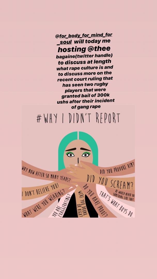 You can be a part of this conversation,learn how you’re promoting rape culture, what to drop, what victims go through! Just ask how??
#whyididntreport