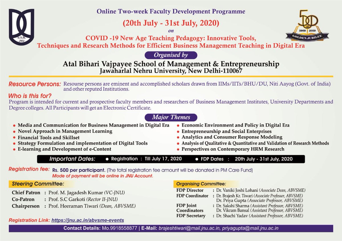 ABVSME JNU tweet media