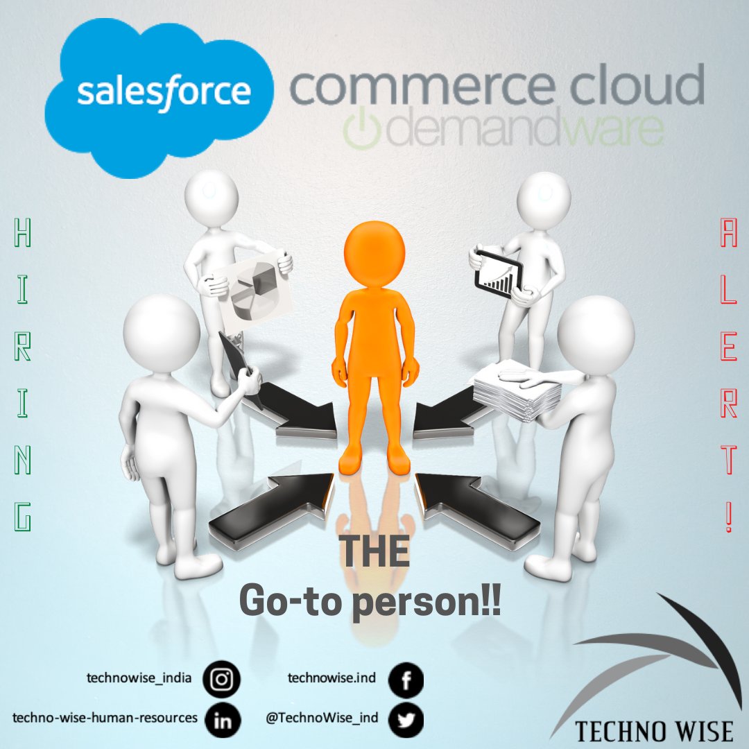 TechnoWise_ind's tweet photo. Are you the GO-TO person for #SFCC aka #demandware?
OR do you know someone who is and looking for a change?
We've an excellent opportunity for #architect / #Lead position!
INTERESTED?
Apply: jobs@technowise.co.in
#TechnoWise_India #ahmedabad https://t.co/mSNtjENec1