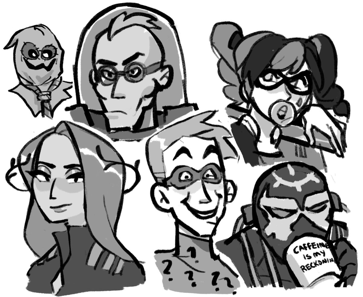 some batman villain doodles 