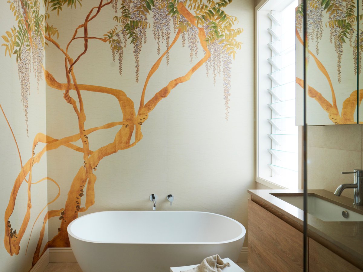 Feel outdoors indoors with this splendid wallpaper from Iksel Decorative Arts

#wallcovering #interiordesign #wallpapers #interiordecorating #architecture