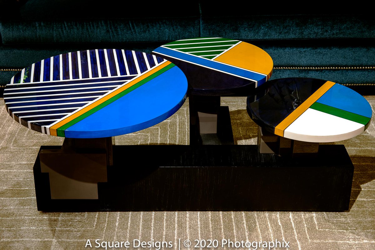 ochreathome's tweet photo. An unusual coffee table that blooms with beauty! The top is reinterpreted as a bouquet of three discs, each with a smart, striking hand-painted pattern that will add a touch of arty chic to your space.
#asquaredesignsinteriors #residencedesign #asquaredesigns #interiordesign https://t.co/HUuqPH4PnK