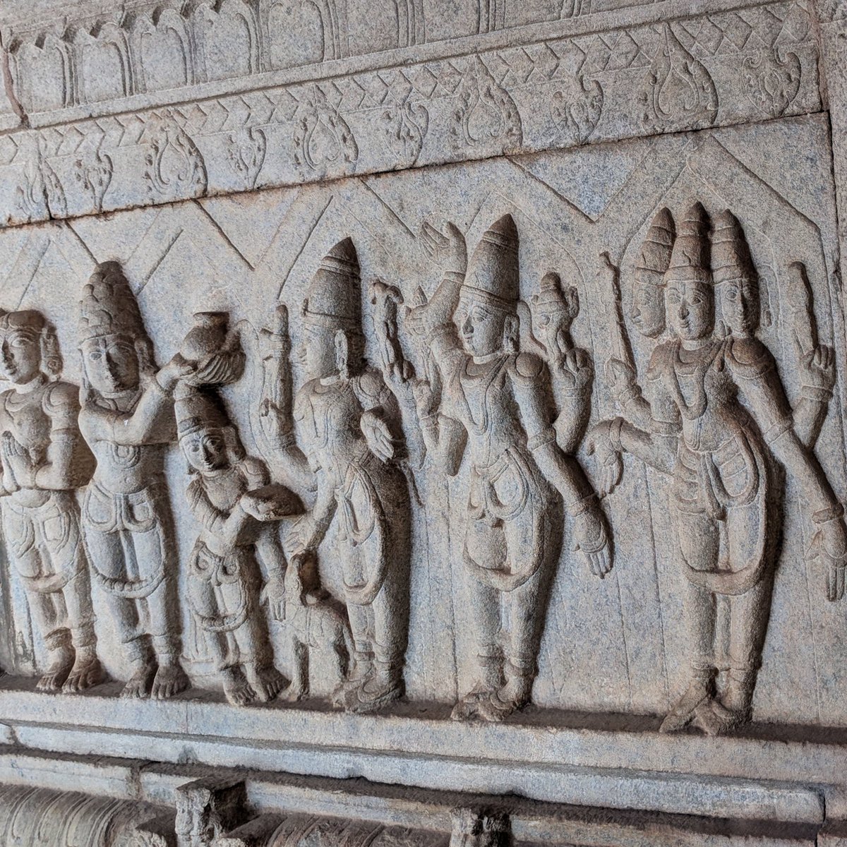 Pic 8. Marriage panel, Bhoganandeeshwara temple, near Bangalore. Pic 9. painting, Lepakshi temple, Andhra PradeshPic 10. Stucco, Thirukorukkai temple, Tamilnadu.  #AksharArt  #ArtByTheLetter