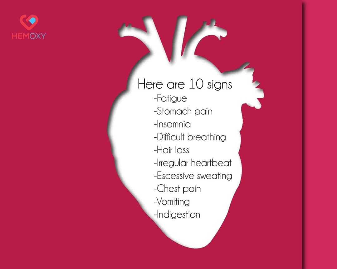 Hemoxy1's tweet photo. One month before a Heart Attack, 
your body will warn you

#healthcare #healthylifestyle
#heartattack #insomnia #fatigue #medicalhelp #treatment #hairloss #heartbeat #heart #hemocare #hemoxy #pain #safety #consultant #doctorconsult #onlinehelp #bookingappointment #heartpatient https://t.co/OZ71wC1P0i