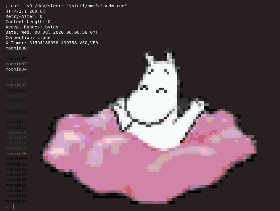 Turns out you can put whatever you want in http headers, using the cloud