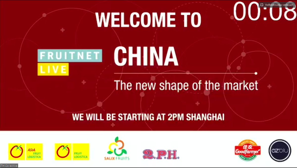 HuesmannOliver's tweet photo. "Fruitnet Live China" is running.  Take part of interesting #Fresh news about this important market
https://t.co/xKKbdDS2jU
#china #fruitnet #asia #fruit #fruitsfromspain #asiafruitlogistica
@FruitnetLive @ASIA_FRUIT @FruitnetMedia @fruitlogistics  @GoodfarmerNews @eufreshproduce https://t.co/syzpqUqZqg