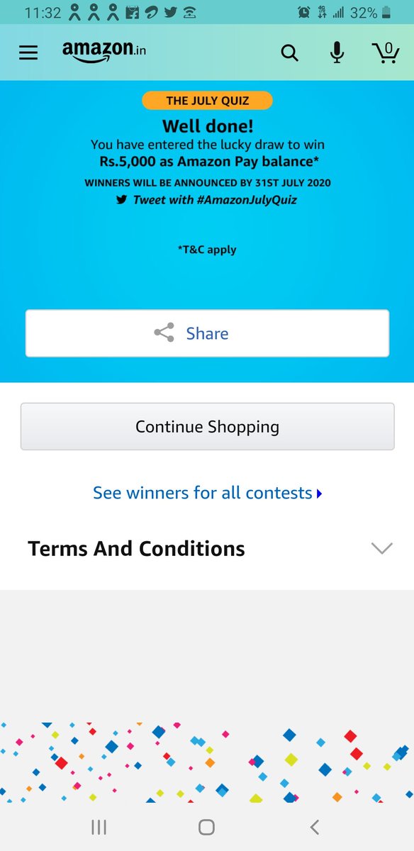 RadhaGu15033140's tweet photo. I hope this time I would be the lucky winner.. 😁🤞
#AmazonJulyQuiz https://t.co/zLFqYeGseg