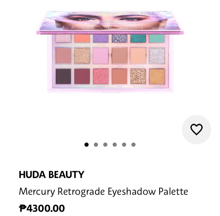 yanan as huda beauty mercury retrograde eyeshadow palette ($67)