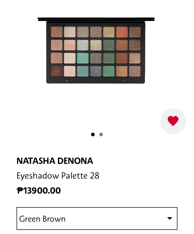 yuto as natasha denona eyeshadow palette 28 in green brown ($239)