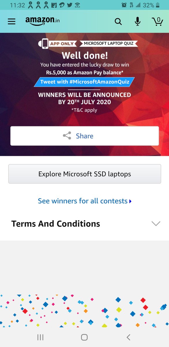 RadhaGu15033140's tweet photo. I hope this time I would be the lucky winner.. 😁🤞
#MicrosoftAmazonQuiz https://t.co/cW1CdQcpQq