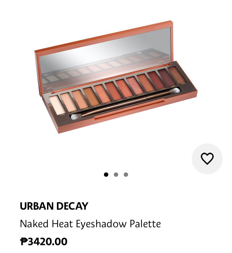 jinho as urban decay naked heat eyeshadow palette ($54)