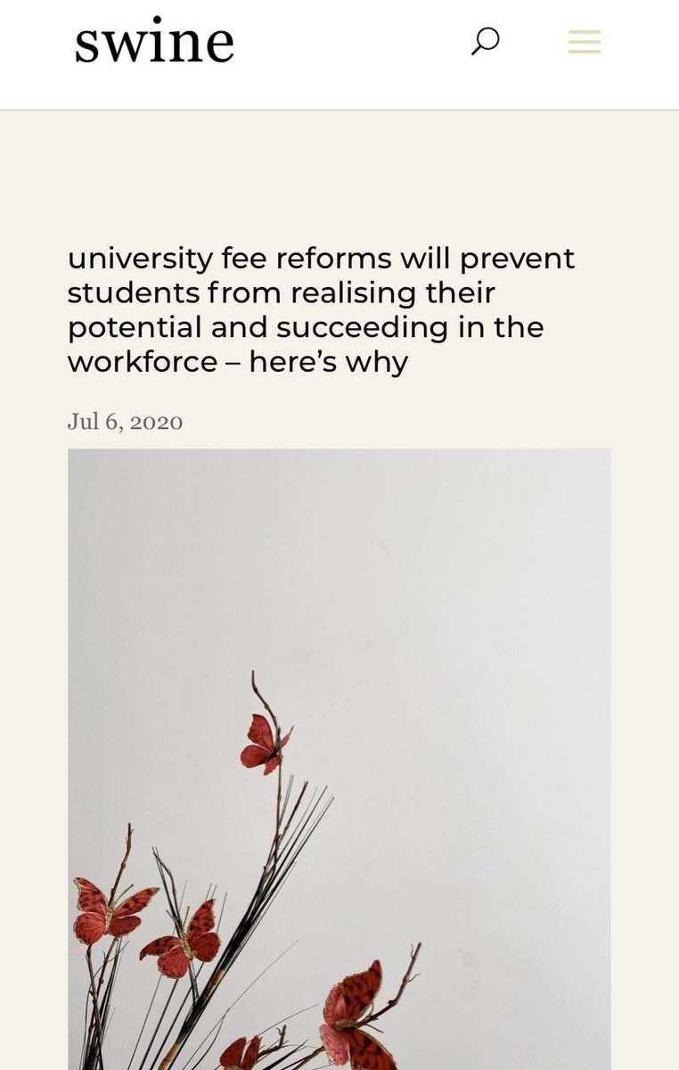 University fee reforms will prevent students from realising their potential and succeeding in the workforce – here’s why swinemagazine.org/2020/07/06/201…