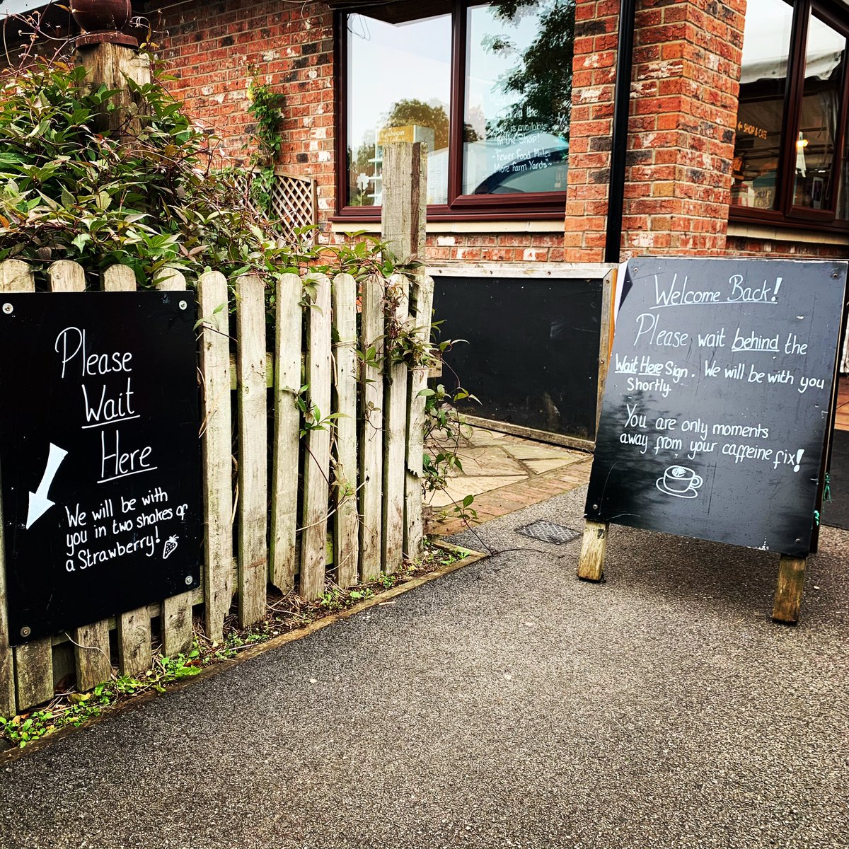 theballoontree's tweet photo. Signage Galore at The Balloon Tree at the mo! A lot to take in but all in the spirit of safety. 😷 

Breakfast &amp; morning coffee 🍳 ☕️ served from 9 am! 

#signage #cafereopening #cafe #farmshop #eatlocal #safetyfirst #yorkcafe https://t.co/v1bbzvhW6H