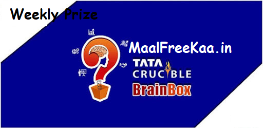 MaalFreeKaa's tweet photo. #TATACrucible #BrainBox #QuizApp #QuizGame #Contest Win #TATACliQ Gift Vouchers Weekly #ContestAlert #AppContest #PlayAndWin #QuizContest #Quizzes 

#Play Here #MaalFreeKaa #QuizTime
https://t.co/tiOfRsl8FV https://t.co/sOJOquiVSM