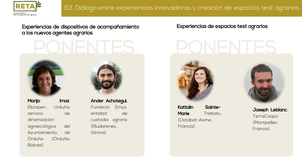 RETA_Asociacion's tweet photo. 🙋♀️ En unos momentos empieza la segunda de las #JornadasRETA
👩🌾 Hoy conoceremos experiencias de dispositivos de acompañamiento a los nuevos agentes agrarios y experiencias de éxito en #EspaciosTestAgrarios en territorio francés
📒 Programa completo: https://t.co/PKGVy8gOGD https://t.co/9WlTS3JtYF