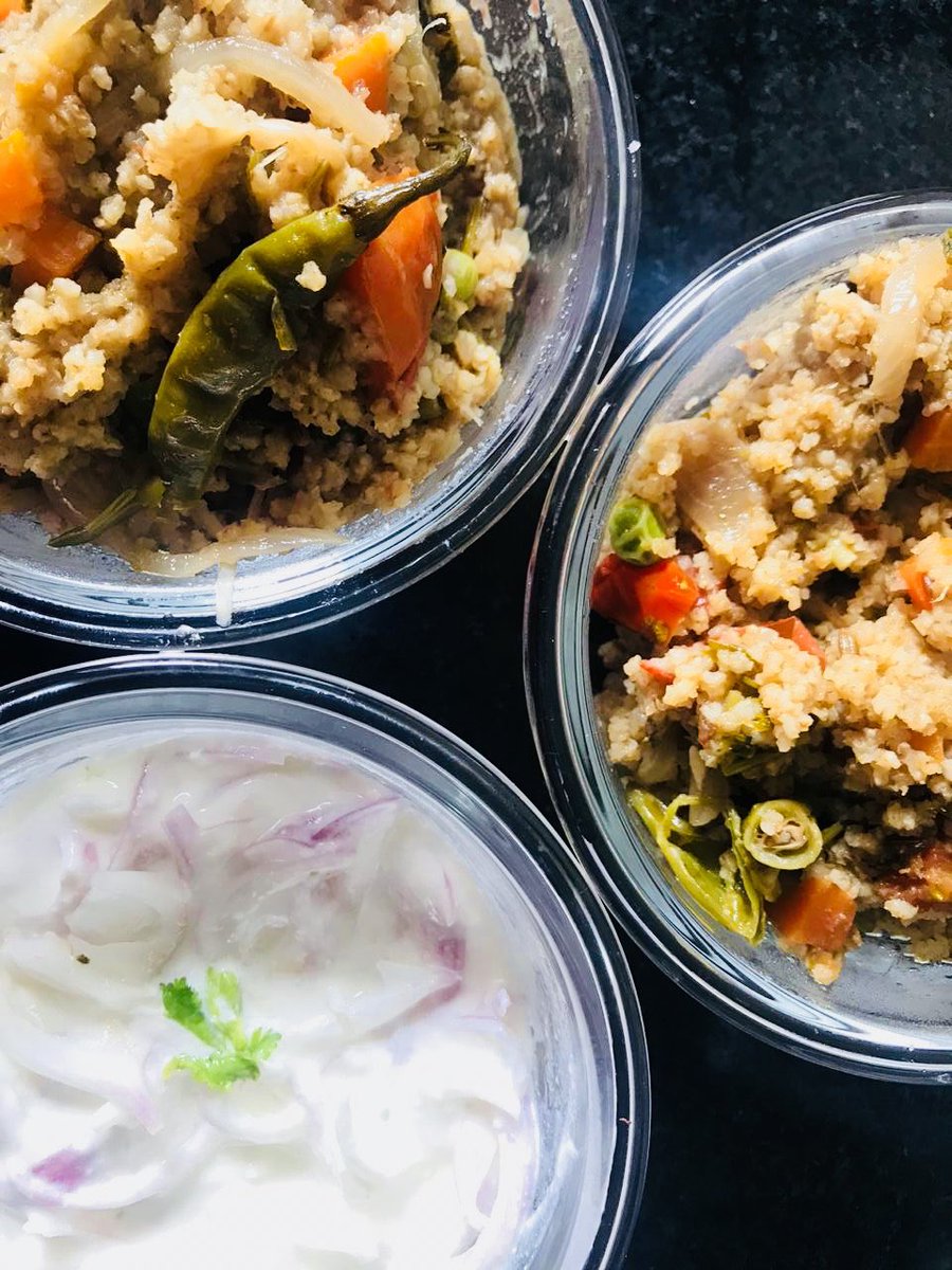 AngelinJemi's tweet photo. Kodo millet (varagu) veg pulao with raitha
#kodomillet #kodo #millet #milletrecipes #millets #vegetables #pulao #pulav #curd #raitha #lunch #lunchtime #lunchideas #lunchbox #lunchbreak #lunchboxideas #brunch #healthyfood #foodie #foodphotography #LAJKitchen https://t.co/oHl4br9eYM