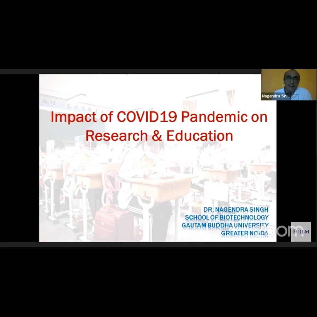 IilmEngineering's tweet photo. A webinar was conducted by Department of Biotechnology, IILM-college of Engineering and Technology, Greater Noida on the topic "Impact of COVID-19 pandemic on research and education" by Dr. Nagendra Singh, School Of Biotechnology, GBU on 4th July 2020.

#iilm #iilmengineering https://t.co/VxlOLVTfDA
