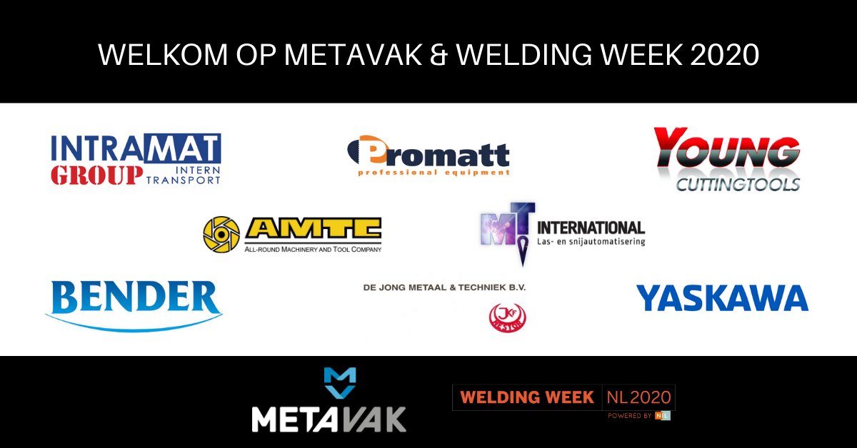 Weldingweek's tweet photo. Het is weer tijd om een aantal nieuwe namen te delen! 

Wil jij ook deelnemen aan de enige vakbeurs voor de gehele #metaalsector in 2020? https://t.co/YNMrgG1SXf

#WeldingWeek2020 #METAVAK2020 #verbindingstechnieken #Easyfairs https://t.co/2lzakg64Zt
