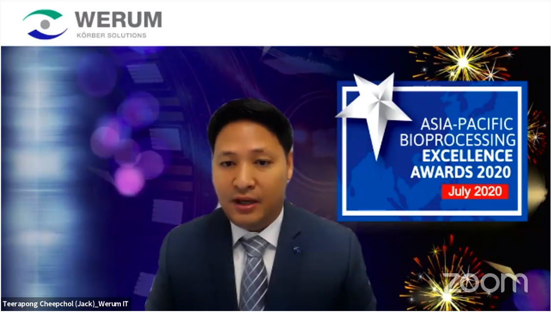 KoerberPharma's tweet photo. #Werum receives the prestigious "Asia-Pacific Bioprocessing Excellence #Award 2020" for its #PASX #MES

https://t.co/1JZyjoovZA https://t.co/hfgMdfBEJi
