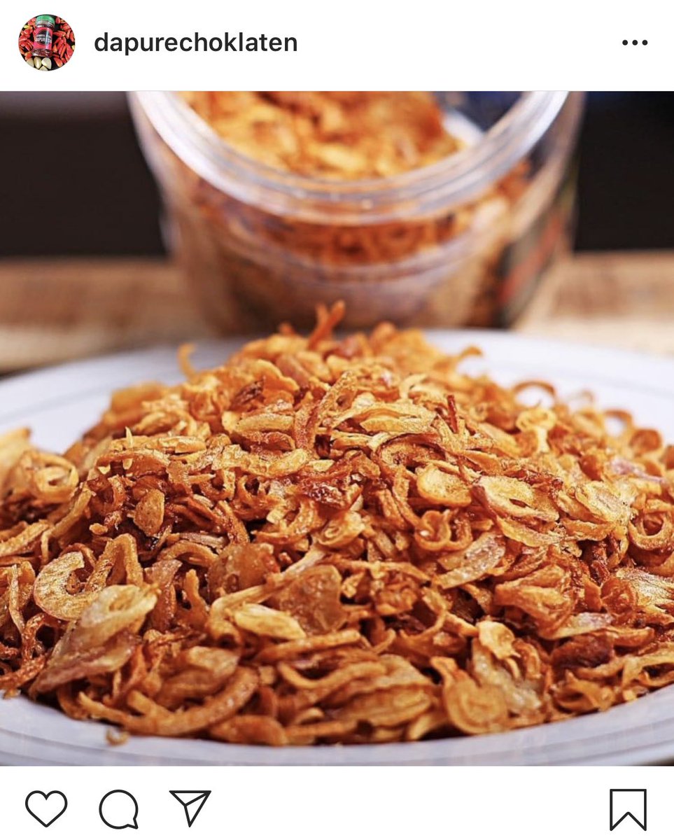 wulanvivieta's tweet image. ✨SAMBAL DAPUR ECO KLATEN✨

Buat kalian yang suka sambel, wajib banget coba ini sambel. RECOMENDED banget dari aku
Apalagi sambel bawangnya 👌👌
Bawang gorengnya juga ga kalah enak.

Bisa liat di instagramnya ya, itu yg punya temen aku 💜

Bantu share ya guys 🥰