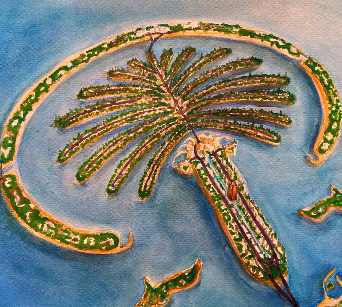THE PALM JUMEIRAH IN DUBAI  

can we just take a minute to appreciate this✨